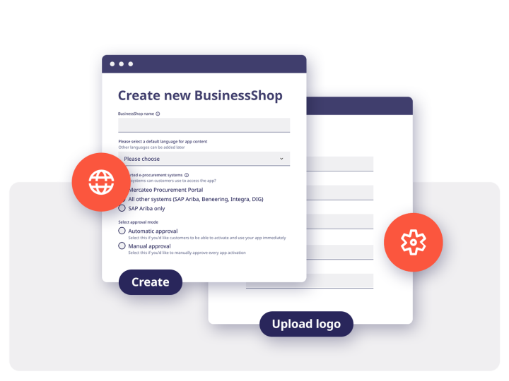 Screenshot of Step 2: How to create a BusinessShop