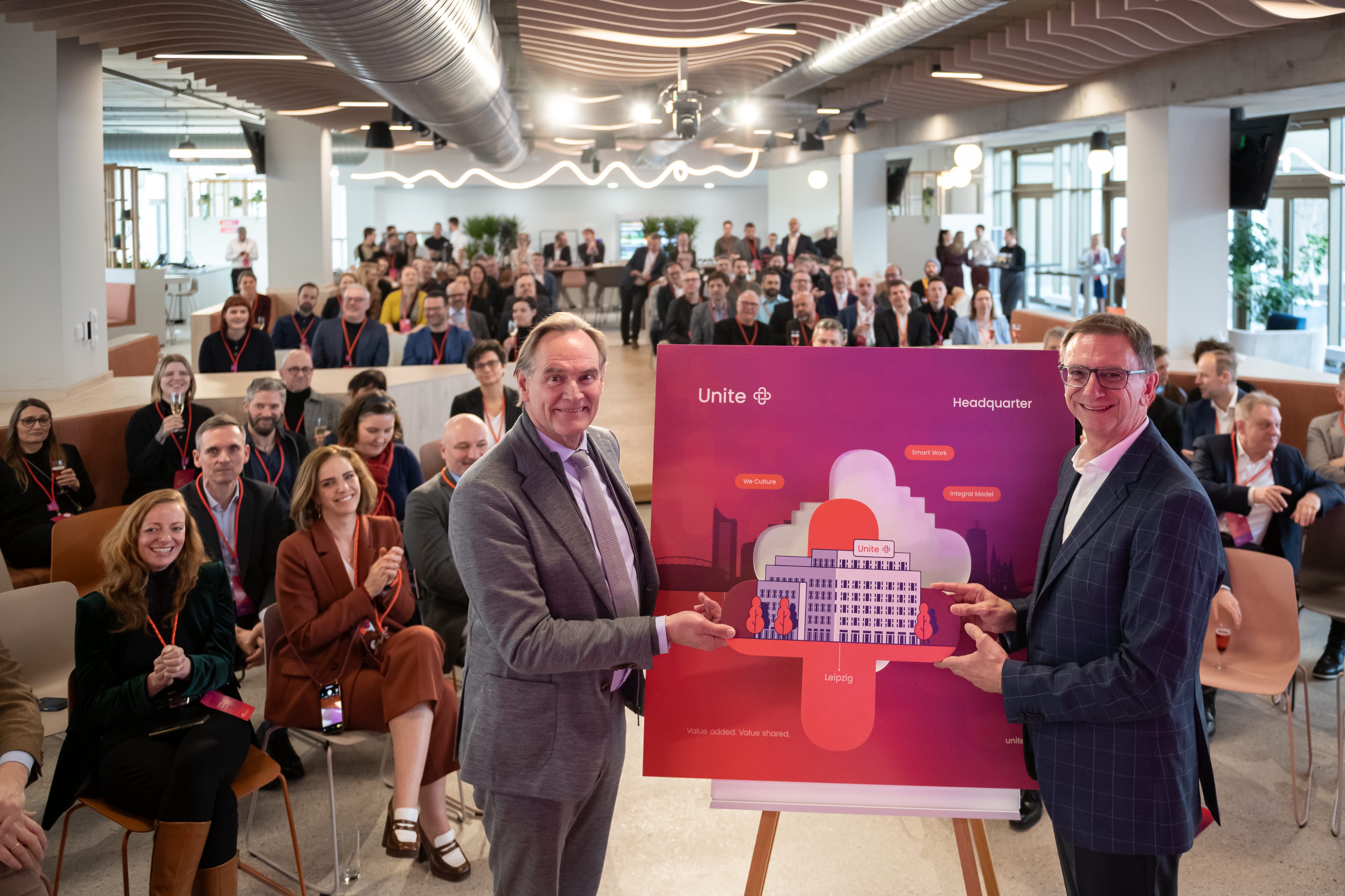 The Mayor of Leipzig and Board Member Peter Ledermann at the opening