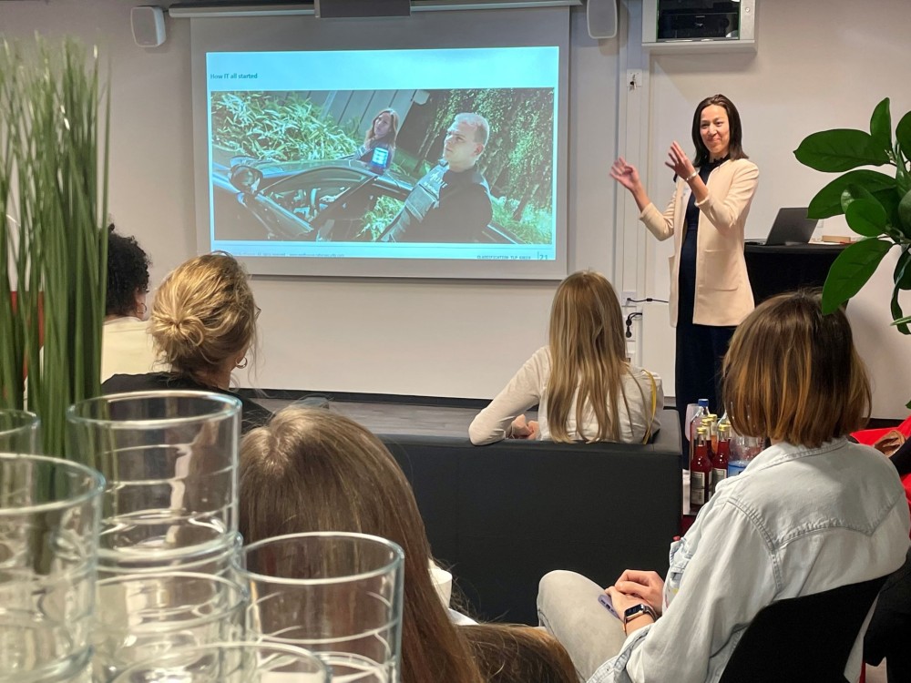 A presentation being made by an attendee at the ‘diversIT: Women in IT’ conference