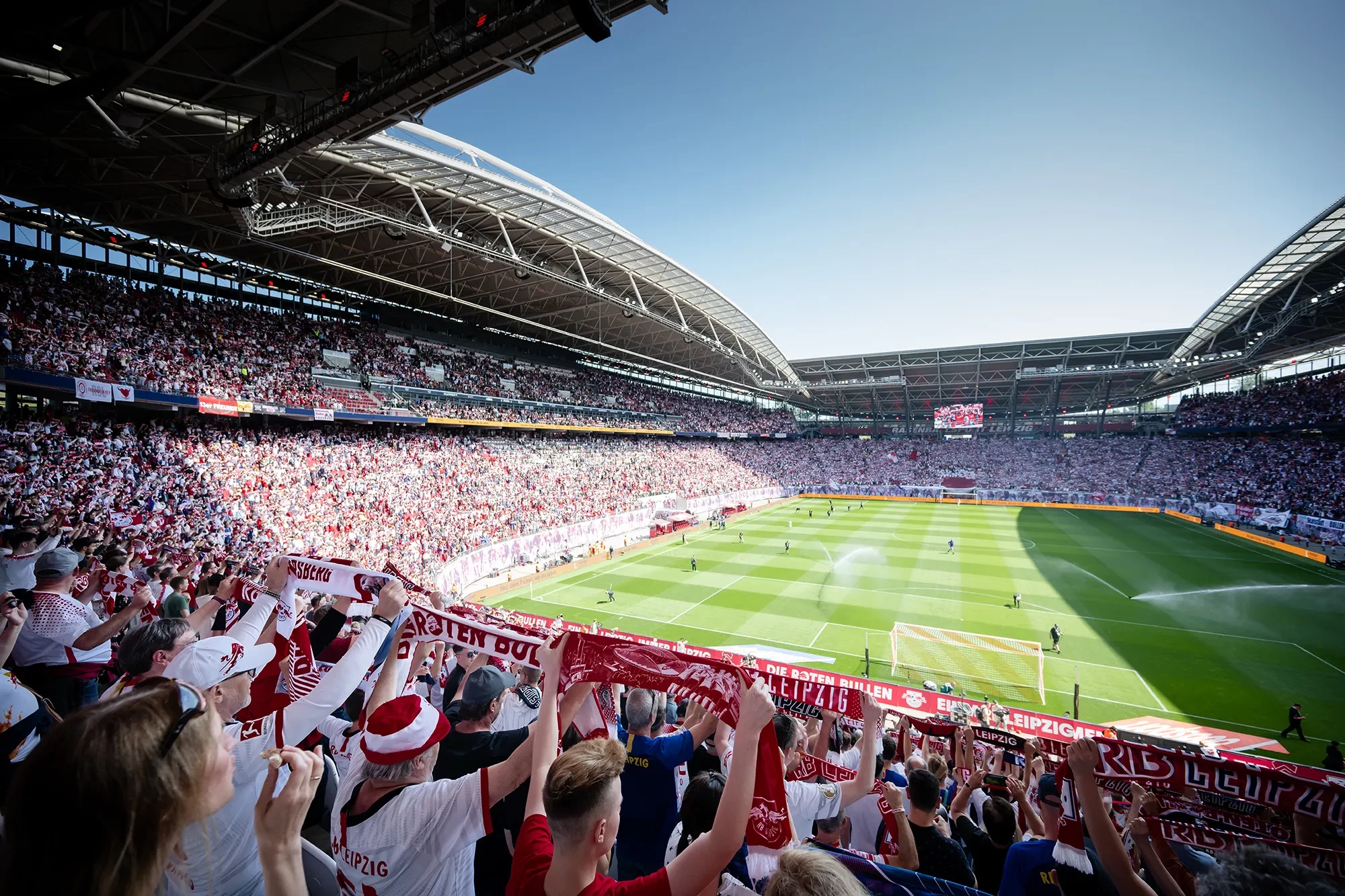 Volles Stadion am Spieltag von RB Leipzig