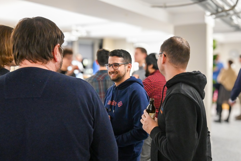 TUM.ai and Unite meet and greet at Munich office